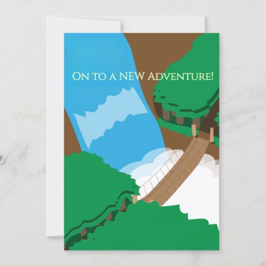 Op naar een nieuwe avontuur kaart (Voorkant)