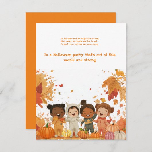 Op naar Halloween Fun! Kaart (Voorkant / Achterkant)