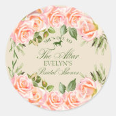 Op naar het Altar Derby Floral Vrijgezellenfeest Ronde Sticker (Voorkant)