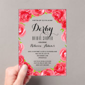 Op naar het Altar Derby Vrijgezellenfeest Acryl Uitnodigingen (Insitu (Draagbaar))