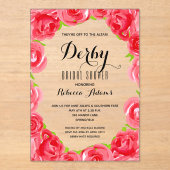 Op naar het Altar Derby Vrijgezellenfeest Acryl Uitnodigingen (Voorkant)