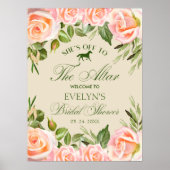 Op naar het Altar Derby Vrijgezellenfeest welkomst Poster (Voorkant)