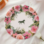 Op naar het Altar Kentucky Derby Vrijgezellenfeest Papieren Bordje<br><div class="desc">Voeg een vleugje zuidelijke elegantie toe aan uw feest met onze Off to the Altar Kentucky Derby Vrijgezellenfeest Paper Borden. Met een charmant paardenmotief omringd door delicate roze rozen en olijfgroene accenten, vullen deze borden perfect een Derby-geïnspireerd vrijgezellenfeest aan. Het zachte kleurenpalet en de bloemige details zorgen voor een verfijnde...</div>