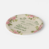 Op naar het Derby Floral Vrijgezellenfeest Papieren Bordje (Gekanteld)