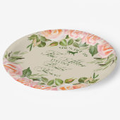 Op naar het Derby Floral Vrijgezellenfeest Papieren Bordje (Gekanteld)