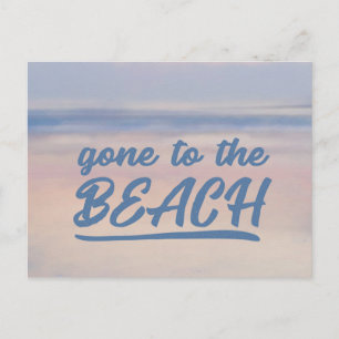 Op naar het strand! Briefkaarten nieuw adres