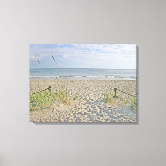 Op naar het strand canvas afdruk (Voorkant)