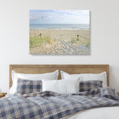 Op naar het strand canvas afdruk (Insitu (Slaapkamer))