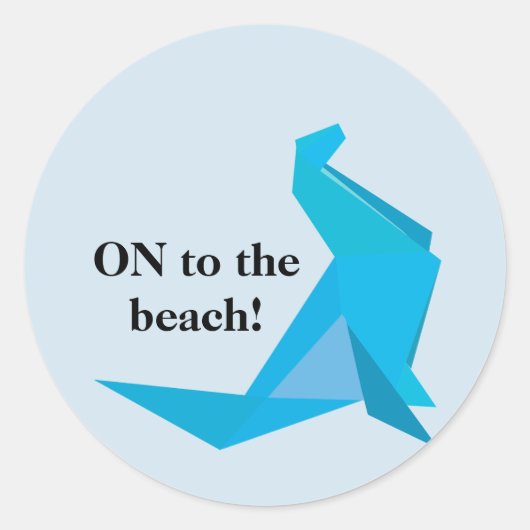 Op naar het strand Sticker (Voorkant)