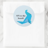 Op naar het strand Sticker (Tas)