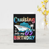 Op naar mijn 65ste verjaardag, 65 jaar kaart (Gele Bloem)