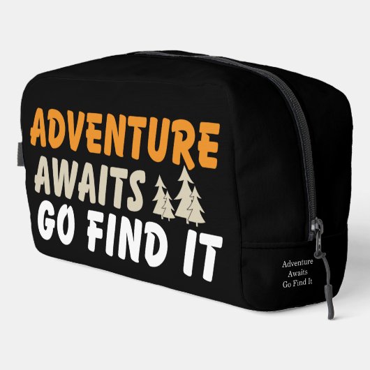 Op naar nieuwe avonturen toilettasje (Rechterhoek)