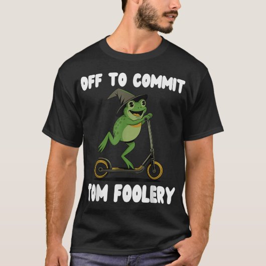 Op naar Tomfoolery Frog Toad Weirdcore T-shirt (Voorkant)