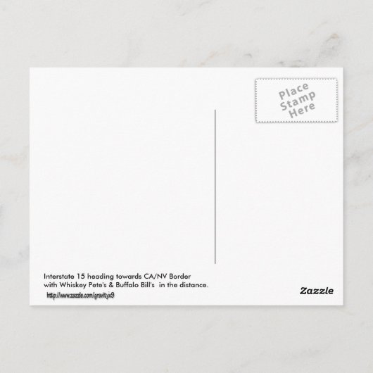 Op naar Vegas! Briefkaart (Achterkant)