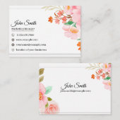 Op natuur geïnspireerd : Aangepast Visitekaartje (Voorkant / Achterkant)