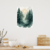 op natuur geïnspireerd poster (Keuken)