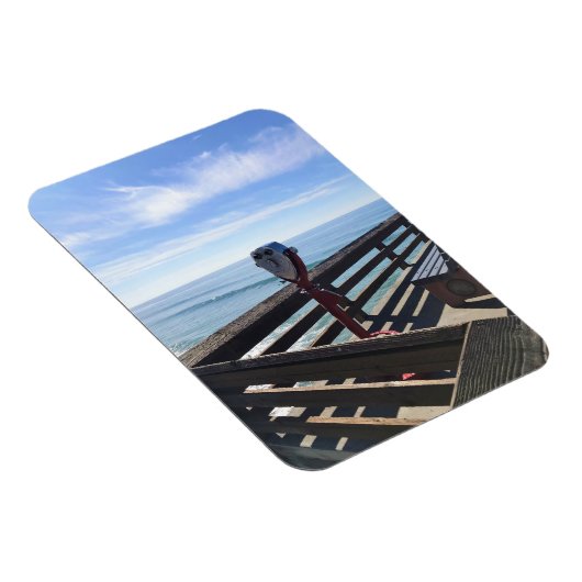 Op Newport Pier, Newport Beach, Californië Magneet (Rechterzijde)