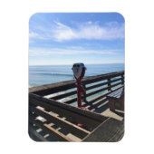 Op Newport Pier, Newport Beach, Californië Magneet (Verticaal)