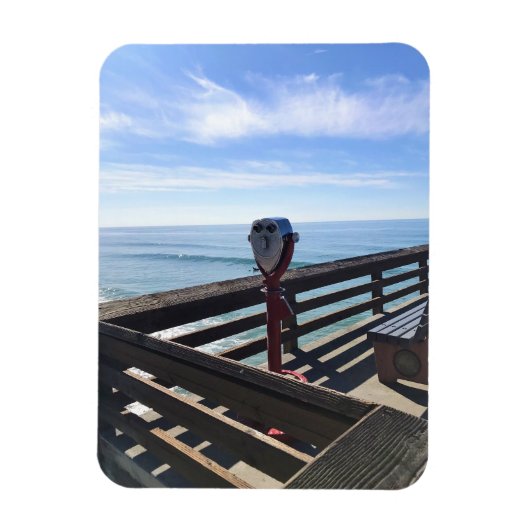 Op Newport Pier, Newport Beach, Californië Magneet (Verticaal)