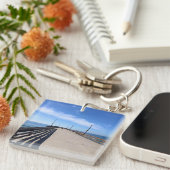 Op Newport Pier, Newport Beach, Californië Sleutelhanger (Voorkant Rechts)