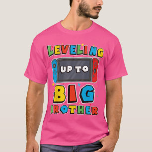 Op niveau brengen naar grote broer voor gamer jong t-shirt