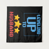 Op Niveau Stijgen Naar Echtgenoot Funny Bruidegom  Wandkleed (Voorkant (horizontaal))