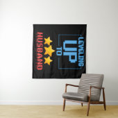 Op Niveau Stijgen Naar Echtgenoot Funny Bruidegom  Wandkleed (In Situ (horizontaal))