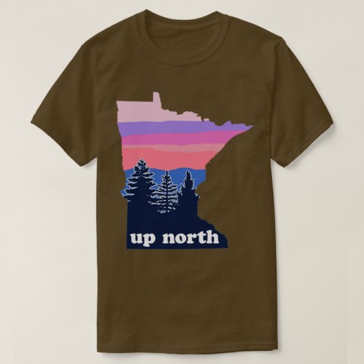 Op North Minnesota Blush Sunset T-shirt (Design voorkant)