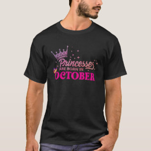 Op oktober werden de prinsessen op de geboorte van t-shirt