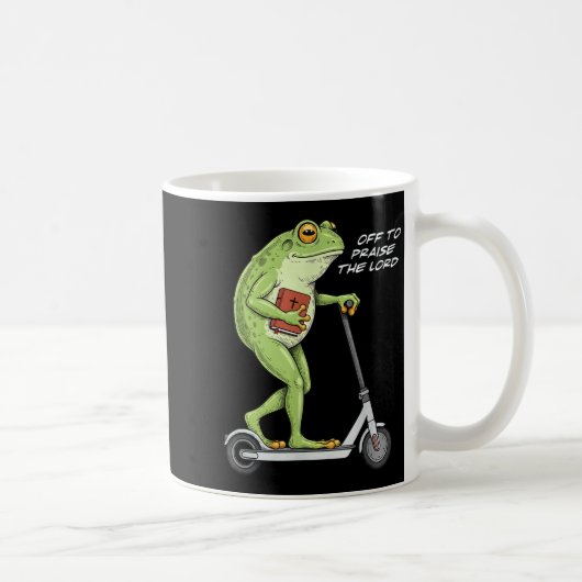 Op om de Heer te prijzen Funny Frog Christelijke M Koffiemok (Rechts)