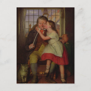 Op oma's knie briefkaart