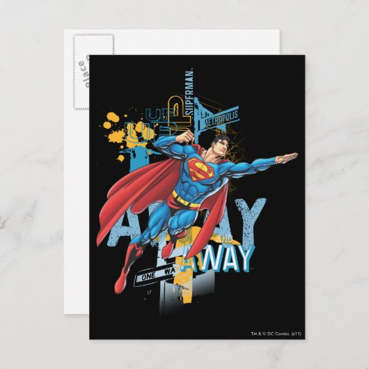 Op, omhoog en weg briefkaart (Voorkant / Achterkant)