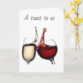 OP ** ONS 1e JUBILEUM ** TOASTING AMERIKAANSE Kaar Kaart (Gele Bloem)