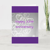 OP ONS **25e ** BRUILOFT JUBILEUM MET LIEFDE Kaart (Voorkant)