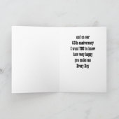 OP ONS **65e ** BRUILOFT JUBILEUM MET LIEFDE Kaart (Binnen)