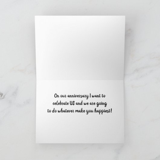 OP ***ONS JUBILEUM*** DOE WAT "JE" GELUKKIG MAAKT KAART (Binnen)