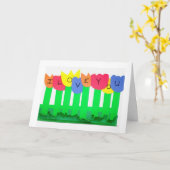 OP ***ONS JUBILEUM*** DOE WAT "JE" GELUKKIG MAAKT KAART (Gele Bloem)