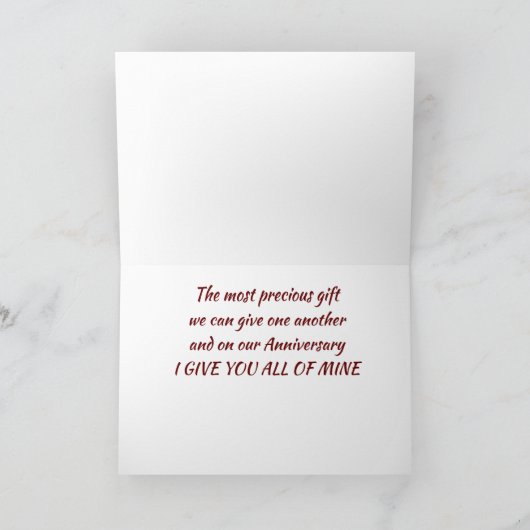 OP *ONS JUBILEUM* GEEF IK JE "AL" MIJN LIEFDE KAART (Binnen)