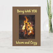 OP ONS JUBILEUM "GEZELLIG WORDEN" FEESTDAGEN KAART (Voorkant)