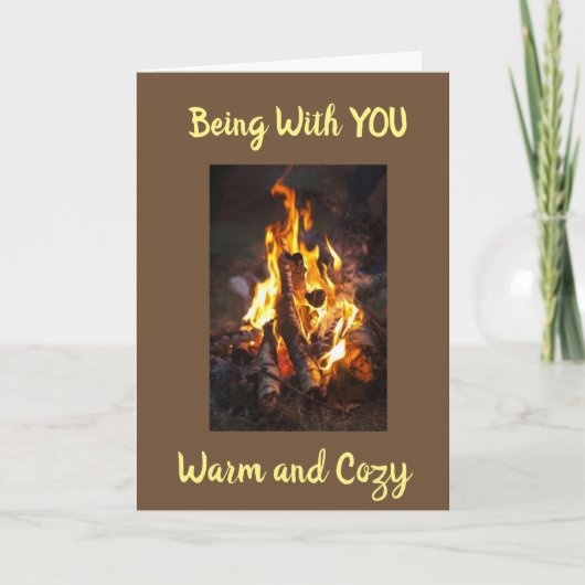 OP ONS JUBILEUM "GEZELLIG WORDEN" FEESTDAGEN KAART (Voorkant)