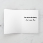 OP ONS JUBILEUM "GEZELLIG WORDEN" FEESTDAGEN KAART (Binnen)