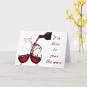 OP **ONS JUBILEUM** *GIET DE WIJN* KAART (Gele Bloem)