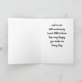 OP ONZE **15e** WEDDING-JUBILEUM kaart (Binnen)