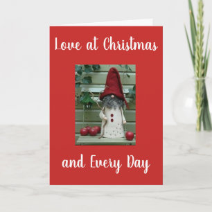 OP ONZE ***1ste CHRISTMAS ***, SAMEN MET "LOVE" Feestdagen Kaart
