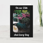 OP ONZE 25e TROUWDAG EN ELKE DAG-I LOVE YOU C Kaart (Voorkant)