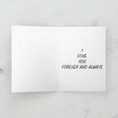 OP ONZE 25e VERJAARDAG EN ELKE DAG-IK HOU VAN JE Kaart (Binnen)