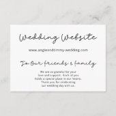 Op onze Big Day afgestemde Timmy & Angie Enclosure Informatiekaartje (Achterkant)