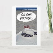 OP "ONZE BIRTHDAY" HOOP JE ZO VEEL VEEL VUN ALS IK KAART (Voorkant)