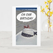 OP "ONZE BIRTHDAY" HOOP JE ZO VEEL VEEL VUN ALS IK KAART (Gele Bloem)