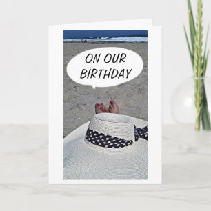 OP "ONZE BIRTHDAY" HOOP JE ZO VEEL VEEL VUN ALS IK KAART